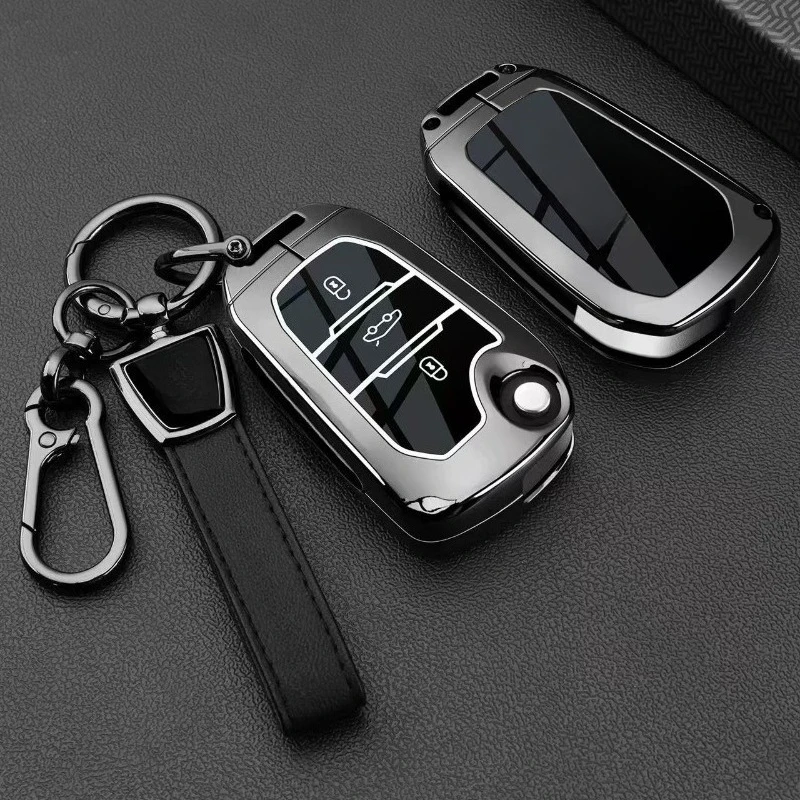 

Premium Zinc Alloy Key Cover Case for Peugeot 408X / 408 / 508L / 4008 / 5008 / 2008 / 301 (2024) - Protective Key Fob Shell
