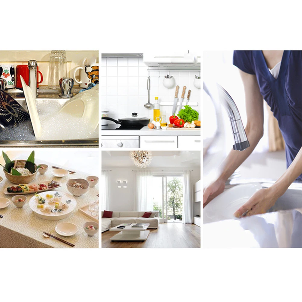 

5Pcs Bamboo Fiber Dishcloth Comfortable Touch Multi Purpose Kitchen Furniture Windows Duster Cloth High Water Absorbency