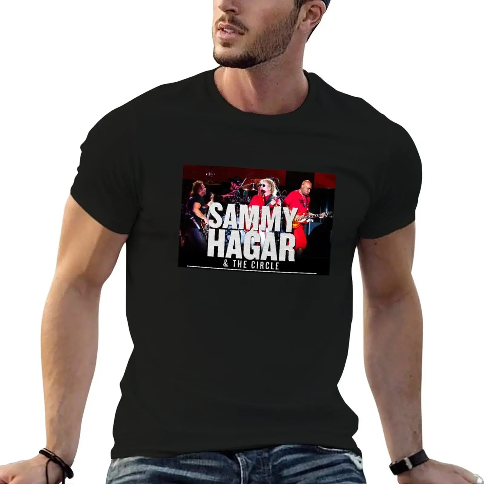 

Sammy Hagar And The Circle - English-American rock supergroup band T-Shirt man clothes men tshirt