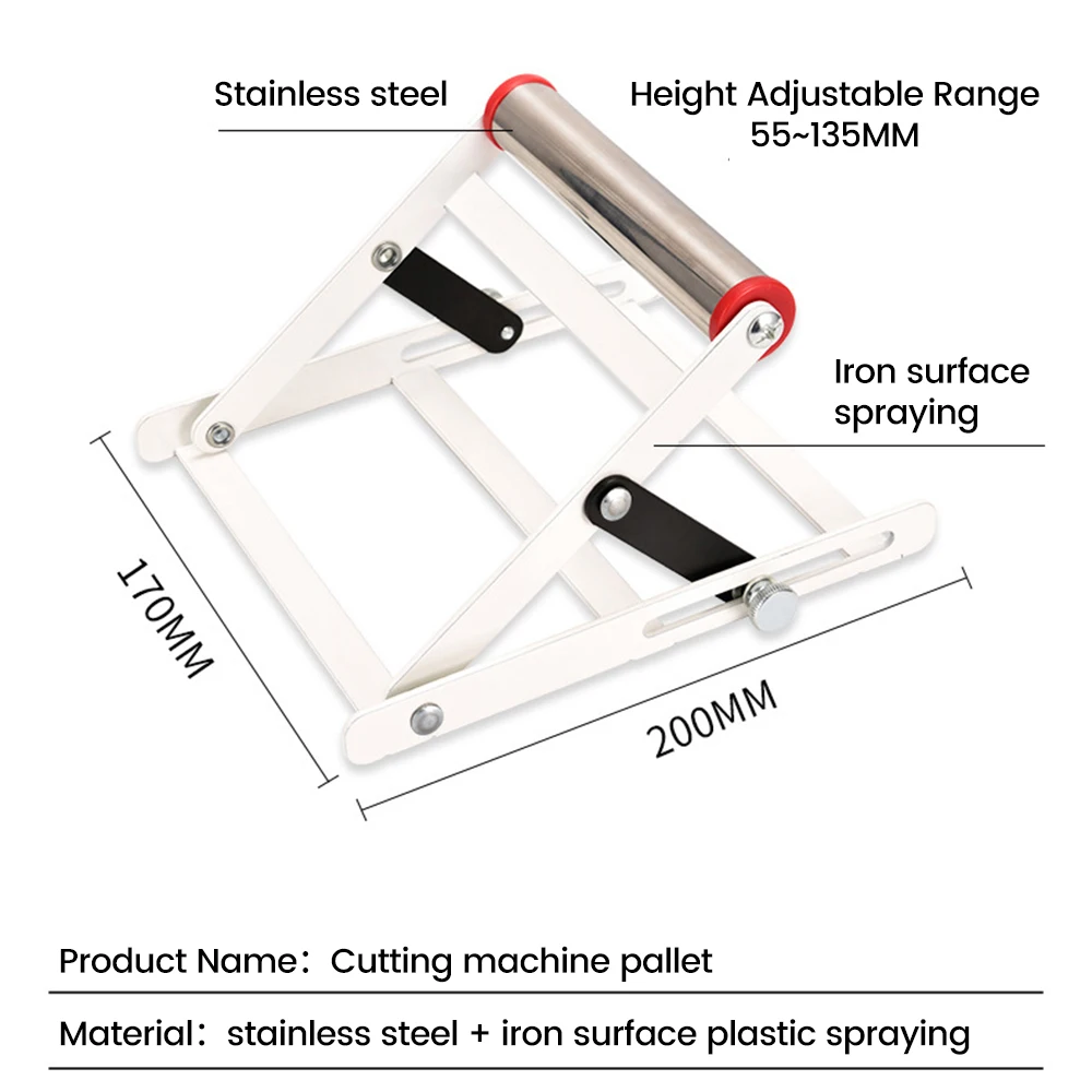 Adjustable Cutting Machine Support Frame Material Support Bracket For Cutting Machine Lift Table Stand Workbench Roller Stand