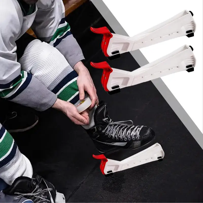 Hockey Shoe Covers 1 Pair Anti-Skid Ice Shoe Covers Adjustable Ice Hockey Skate Accessories Hockey Equipment Walking Hockey