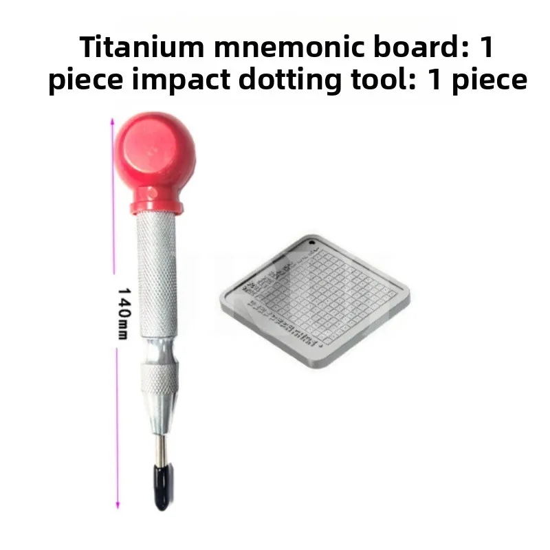 Crypto Seed Phrase Storage Plate Mnemonic 24 Words Backup Kit Recovery Cold Wallet for BIP39 Recovery Words