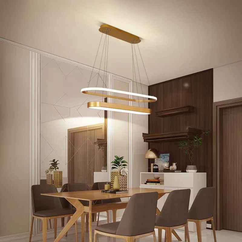 Modern LED Pendant Light, Luminárias, Anel de Suspensão, Cozinha, Jantar, Mesa, Quarto, Escritório, Restaurante, Decoração de Casa