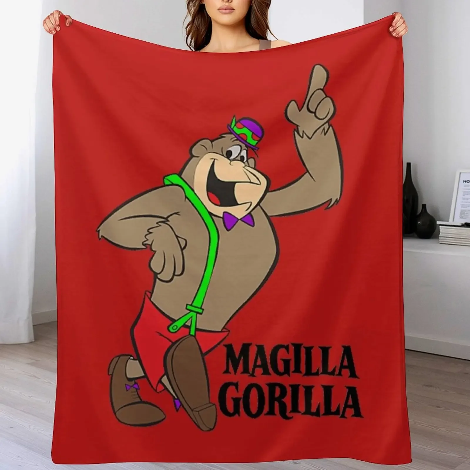 

Magilla Gorilla Throw Blanket Decorative Throw for babies Luxury Thicken Luxury Throw Blankets