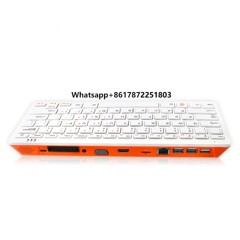 Orange Pi 800 4GB RAM+64GB EMMC Rockchip RK3399 SoC 4K HD Mini PC 64-Bit Dual-Band Wireless Wifi+BT 5.0 Portable Gaming Keyboard