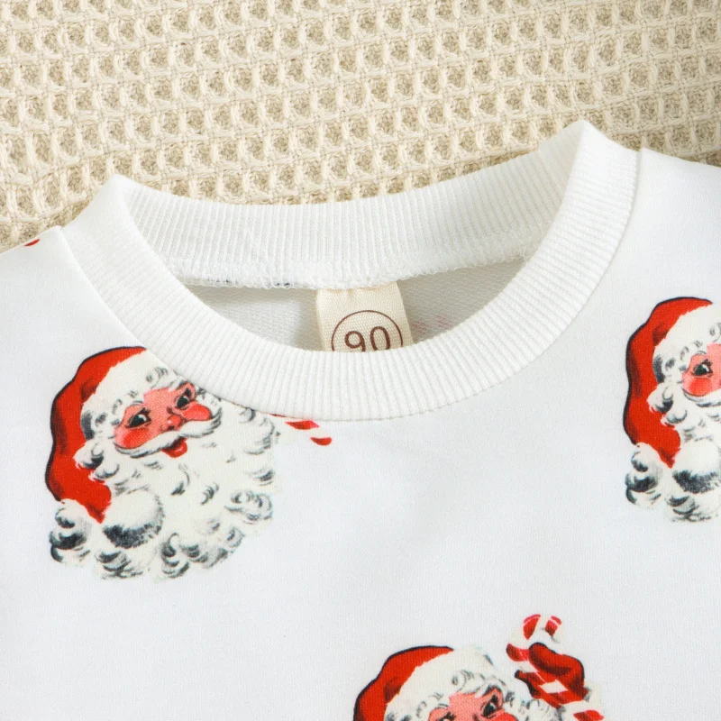 

Children's Clothing Style Autumn Winter Santa Claus Round Neck Long Sleeve New Boys' Sweatshirt In Stock