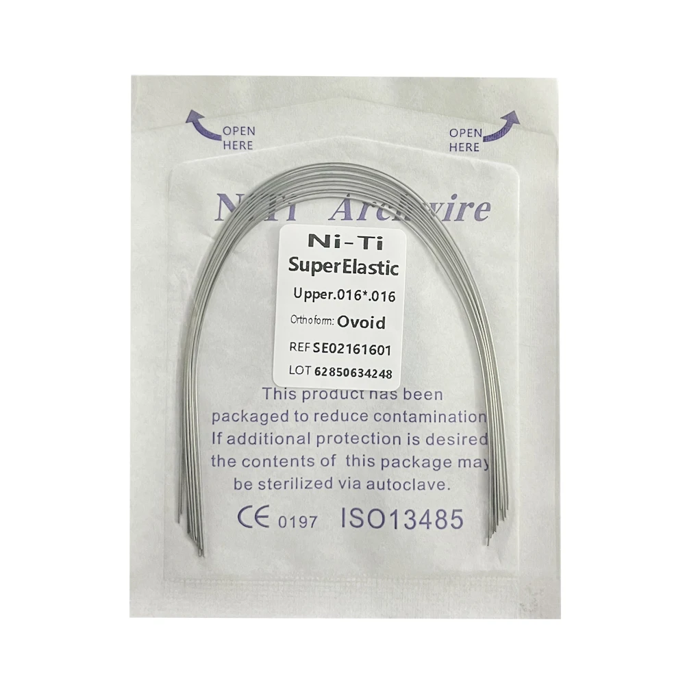 10pcs/Pack AG Dental Orthodontic Arch Wires NITI Round / Rectangular Oval Form Ortho Arch Wire Dentist Tool