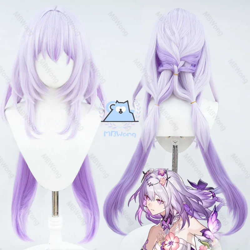 

Game Honkai: Star Rail Castorice Cosplay Wig Castor Cosplay Hair Long 100cm Wig Gradation Purple Role play Wig For Hallowmas