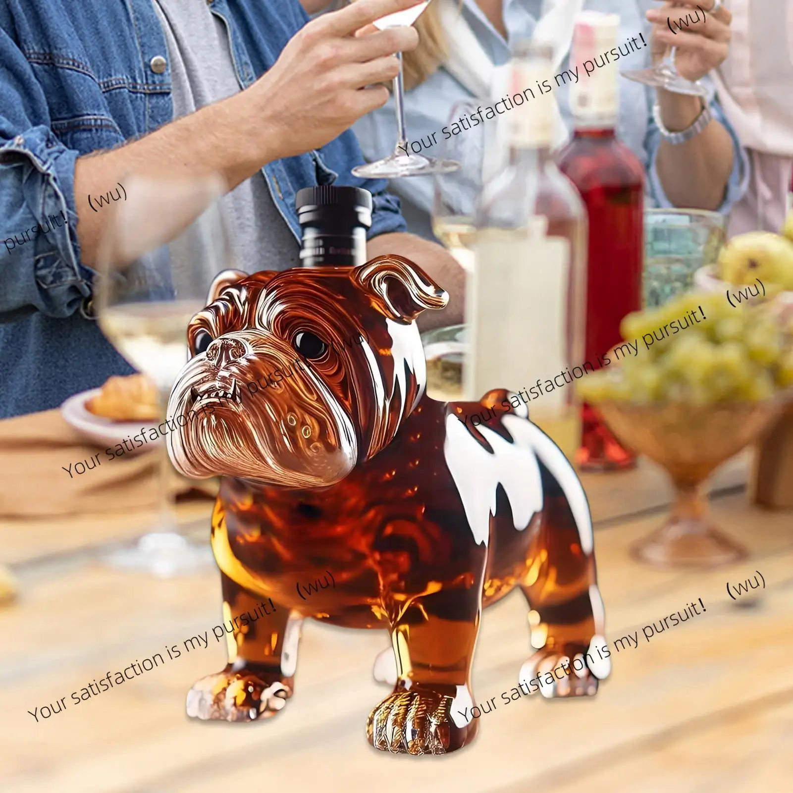 Whiskey Bottle Dog Decanter Funny Glass Collectible Novelty for Men Home Tasting Beer Bachelor Event Wedding Collector Father's