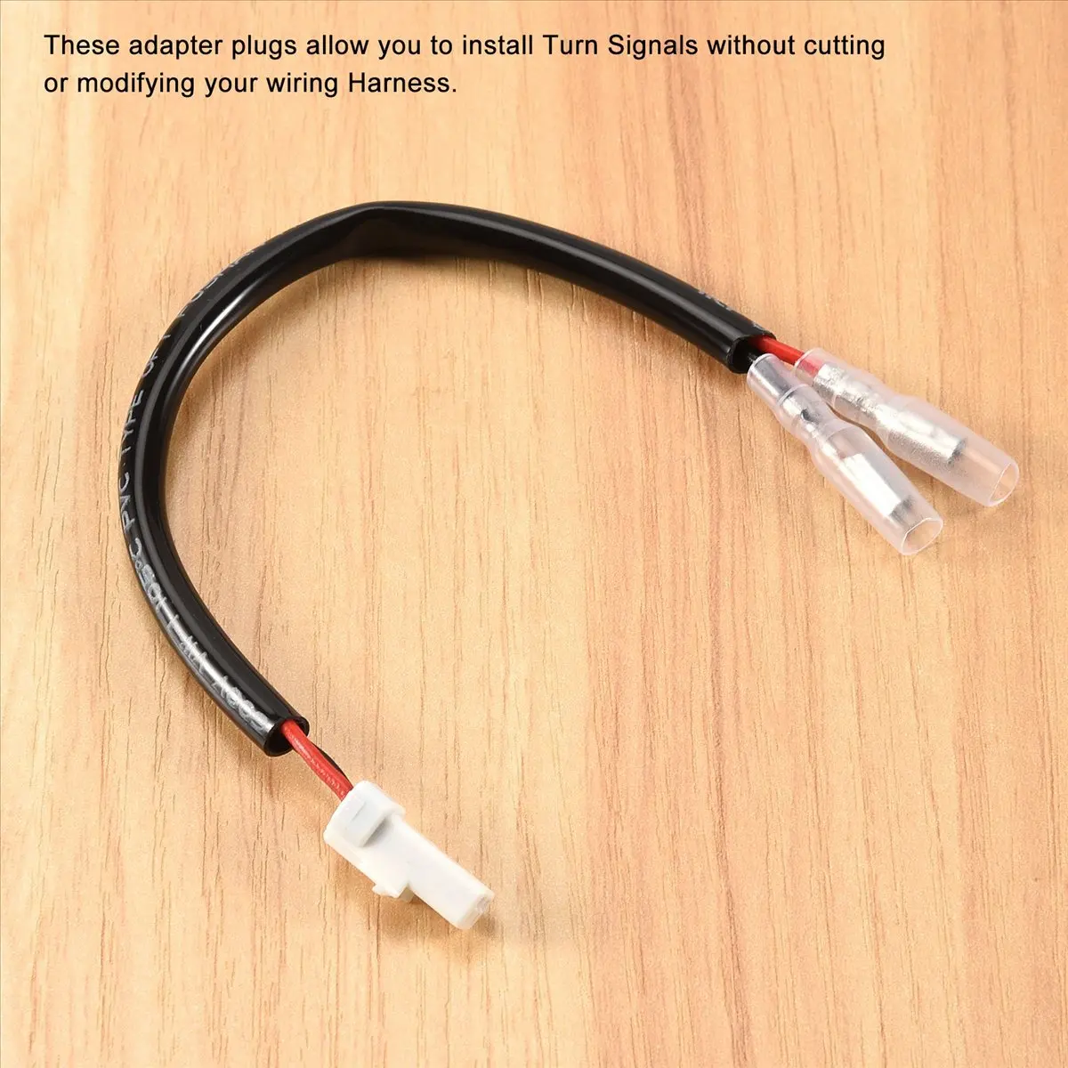 #43F (Black & white)2Pcs Motorcycle Turn Signal Wiring Harness Connector Adapter for KTM,Automotive Parts & Accessories
