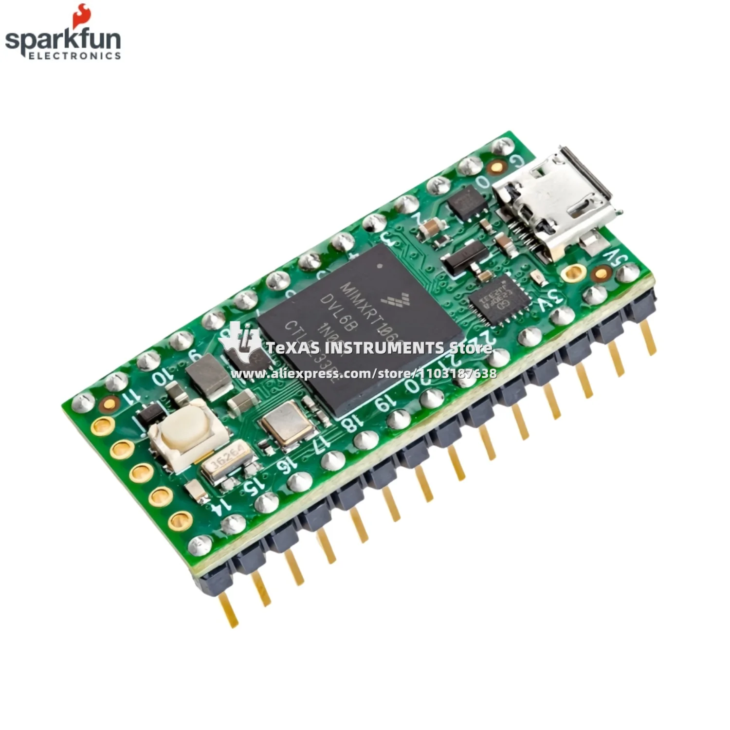 【TI Official】Teensy 4.0 (الرؤوس) DEV-16997 NXP iMXRT1062 ARM Cortex-M7 بسرعة 600 ميجا هرتز 1024 كيلو رام (512 كيلو مقترن بقوة) #2