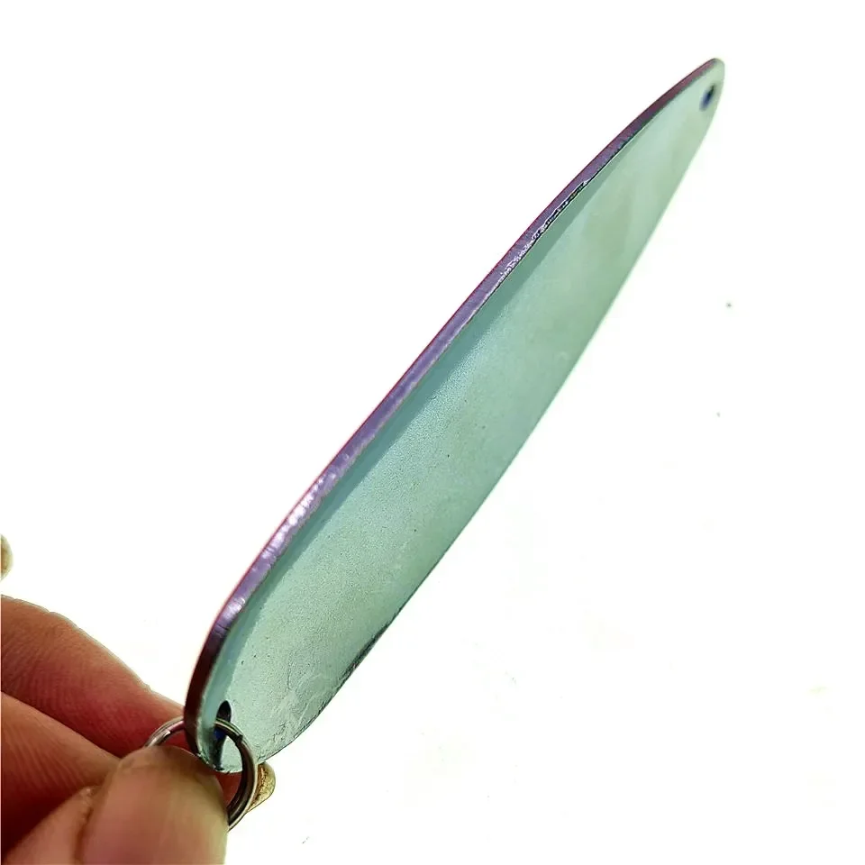 MUKUN Artificial Metal Fishing Lure Spinner Spoon Trolling Baits 19g 27g Mix Color Effective Tackle for Trout Bass view 5