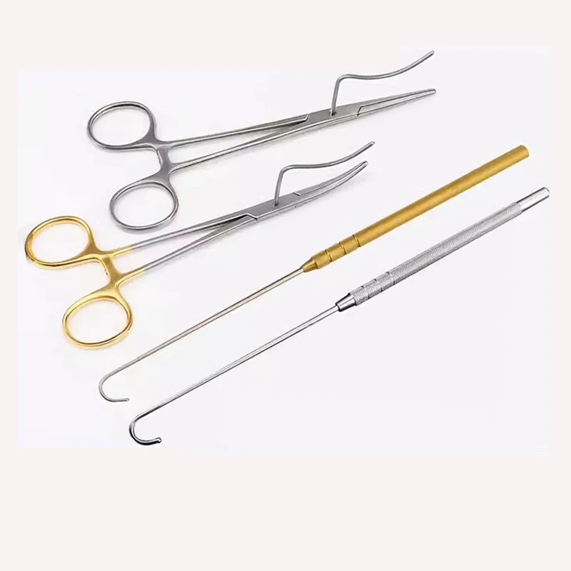 Animal pet spay/neuter hook Ball head hook male cat dog Ligature fixed pliers Uterine ovarian instrument tool