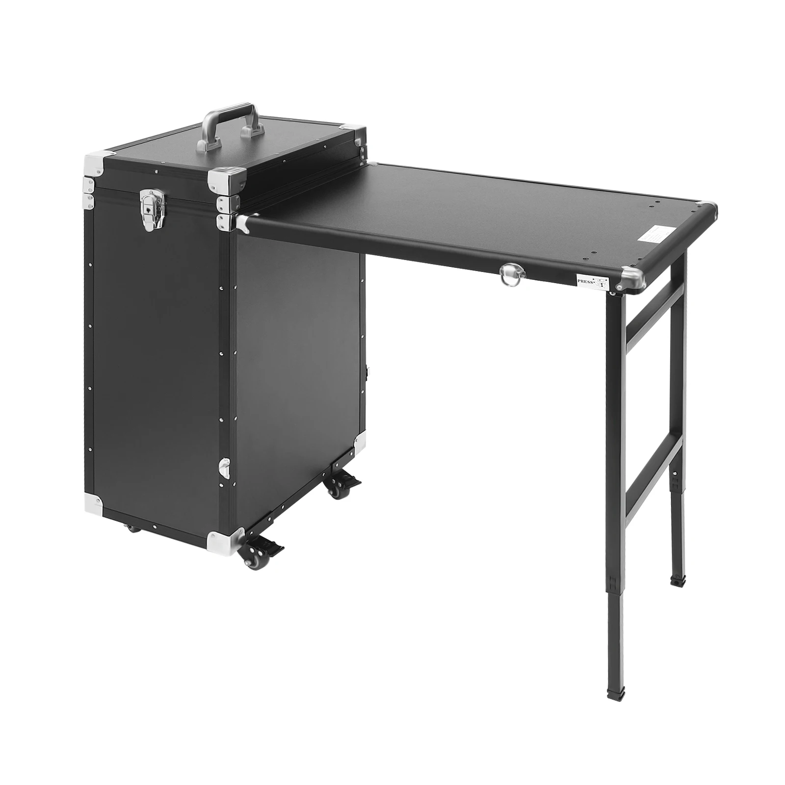

Rolling Manicure Desk Makeup Train Case Travel Cosmetic Trolley Storage Organizer Nail Tables for Technician Workstation Makeup