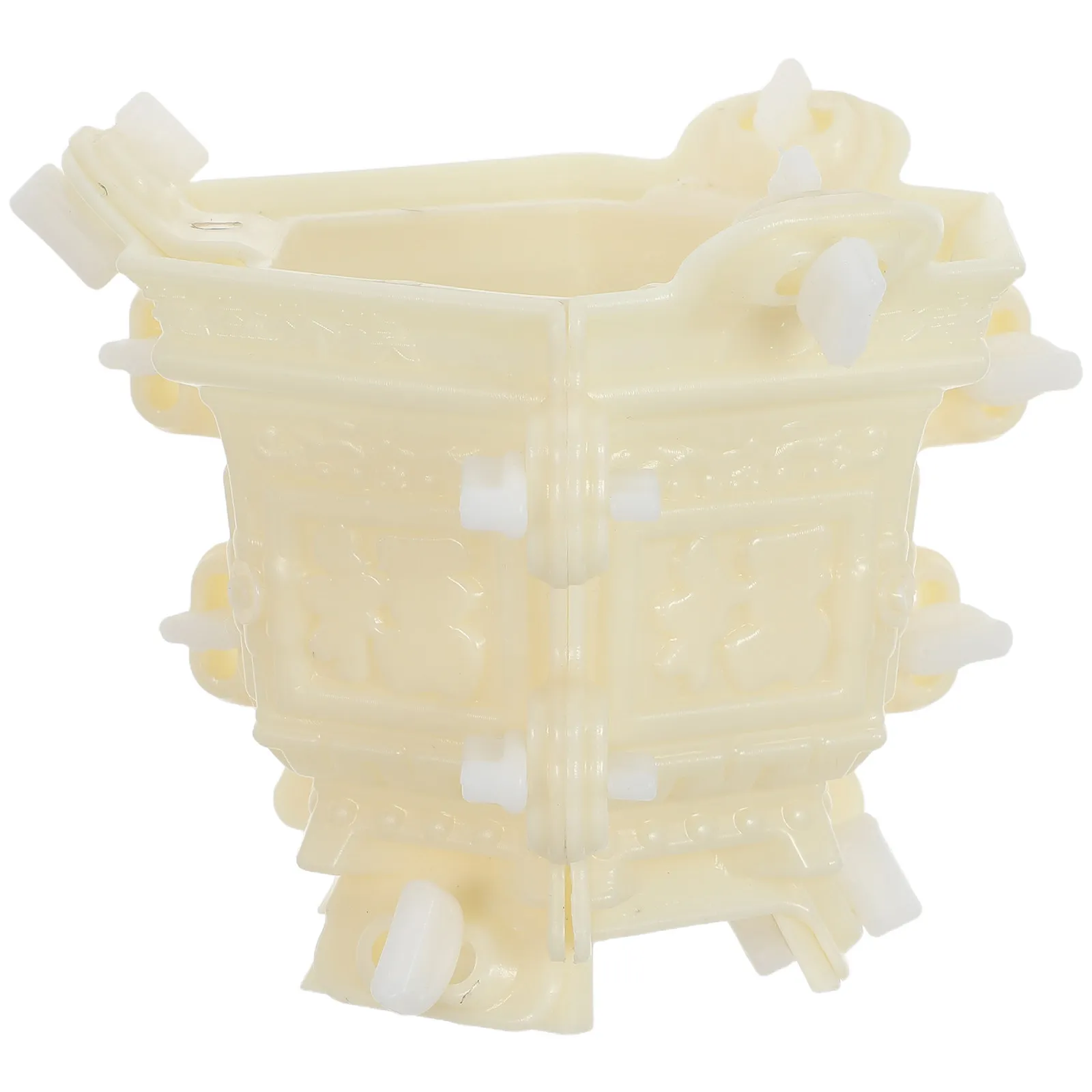 

DIY Hexagonal Concrete Planter Mold Premium Plastic Flower Pot Mould Cement Resin Casting Reusable for Home Garden Bonsai
