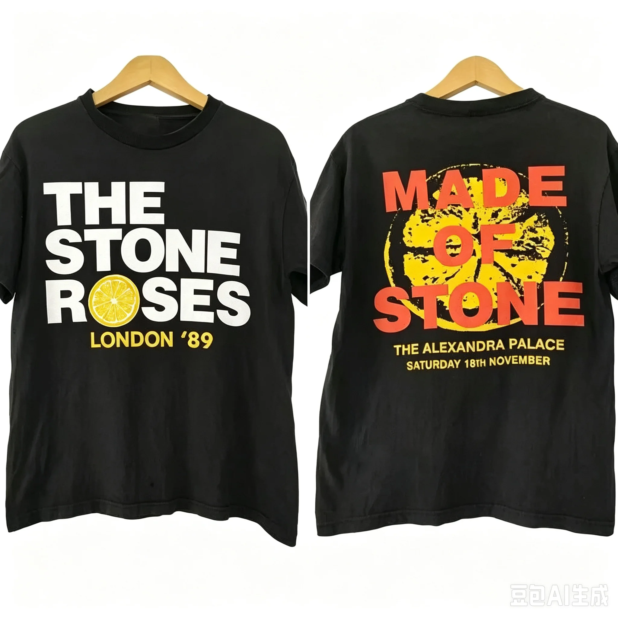 The Stone Roses British Rock Hardcore Stone Rose Band Trendy Brand Short Sleeve T-Shirt Male and Female Couples Tee T Shirts