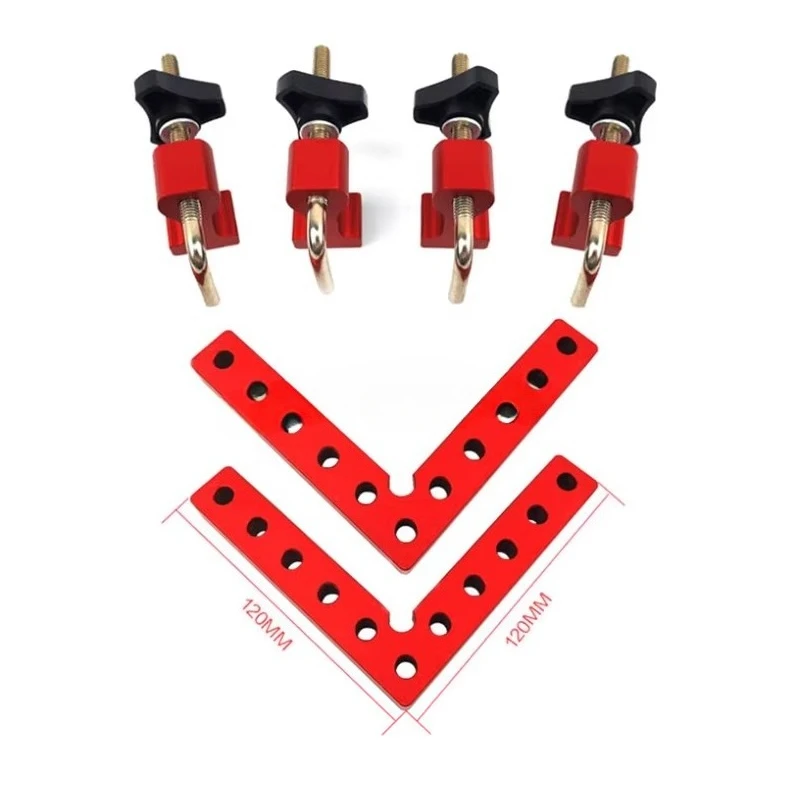 90 degree auxiliary fixture woodworking aluminum square right angle clamping positioning panel fixing clamp tool