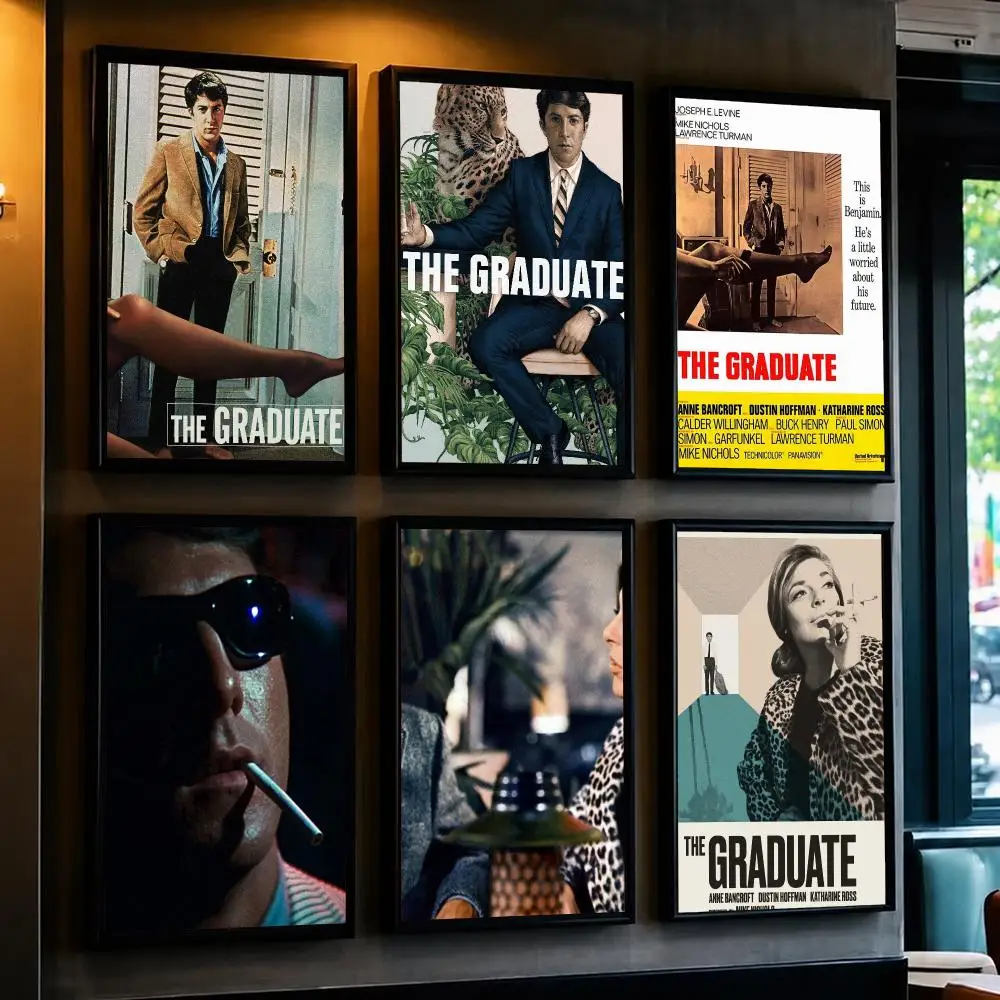 classic movie G-Graduate 1967-E Poster Removable Wall Sticker for Home Cafe Bar Office Interior Decor