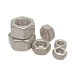M6~M24 Left Hand Thread Fine Thread Hex Nut 304 Stainless Steel Reverse Thread Hex Hexagon Nuts Left Tooth Nuts