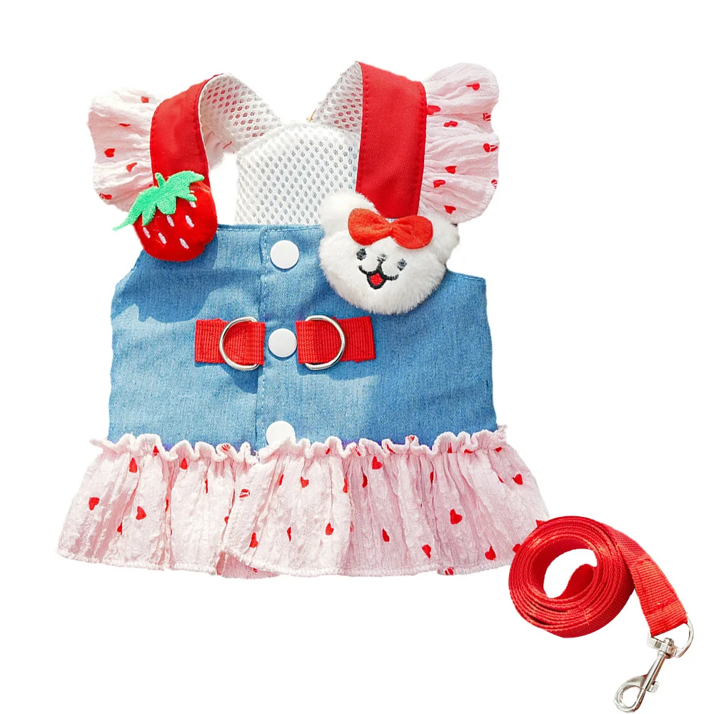 

Chest Strap Pet Dog Dog Cat Clothing Teddy Bigbear Magic Schnauzer Cat Dress Dog Supplies