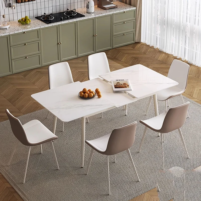 

Rectangular Kitchen Dining Table Unique Waterproof Conference Chairs Tables Small Modern White Mesas De Jantar Home Furniture