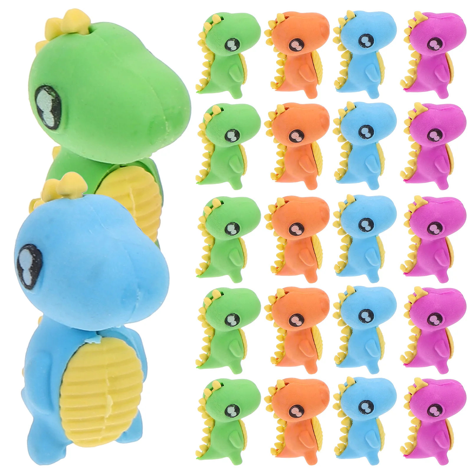 

24pcs Erasers Cute Cute Erasers Shaped Desk Pets Puzzle Take Apart Animals Kids Classroom Gifts Student Supplies