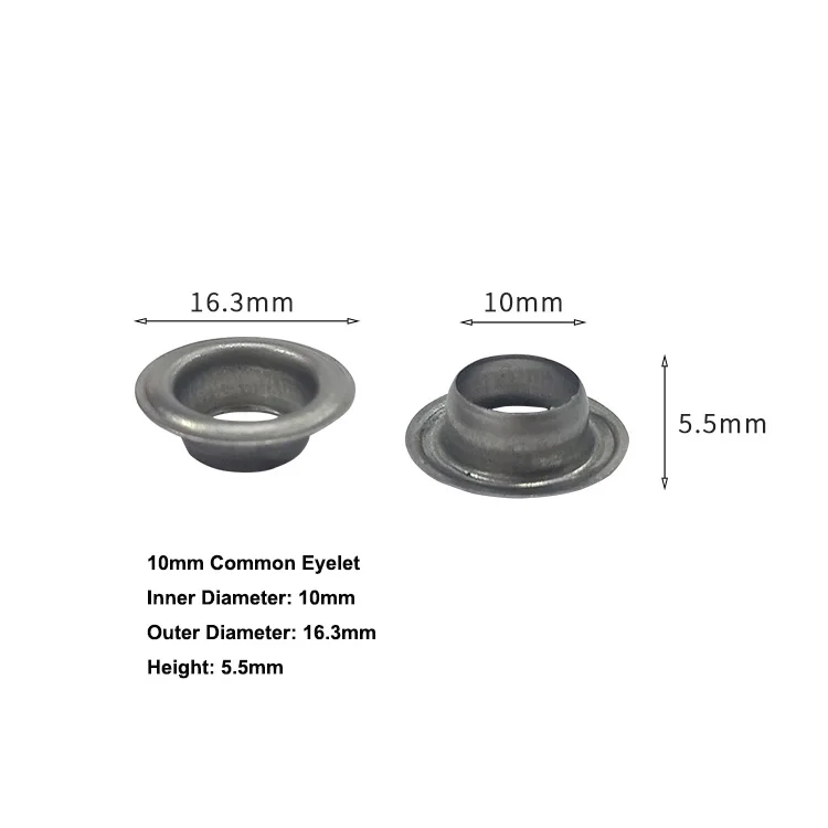 Ready Stock 5bags 10mm Common Eyelets  for Buckle Grommet Machine