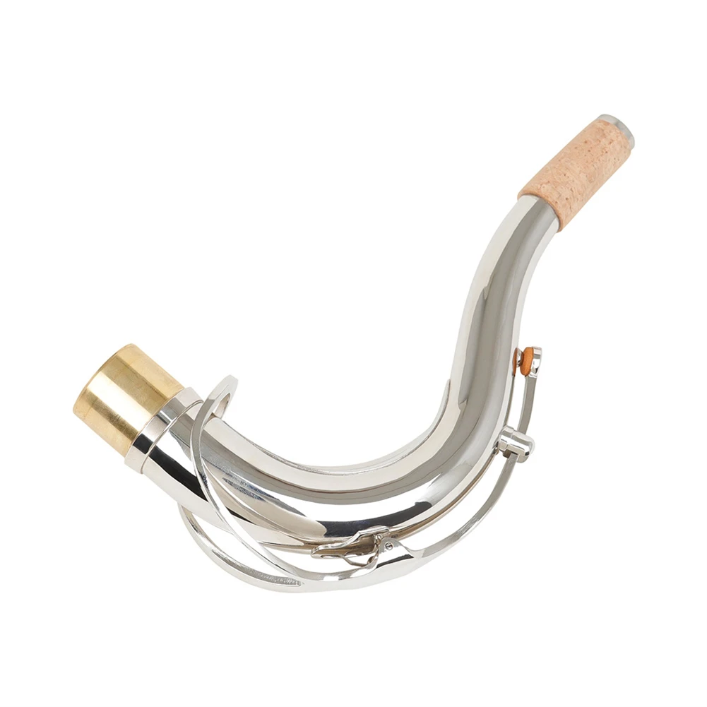 27 5mm Diameter Brass Bend Neck for Tenor Saxophone Bb Includes Leather Pad Spring and Cork for Resonant Sound