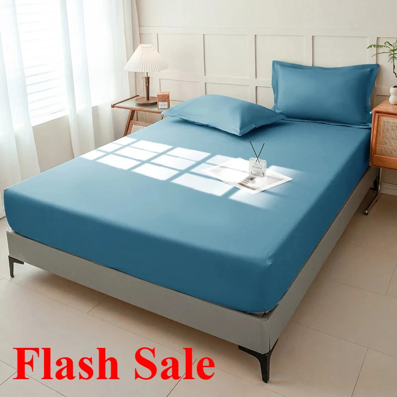 

2025 new Waterproof Fitted Bed Sheet With 360 Elastic Band Mattress protector Cover Bedspreads Bedsheet