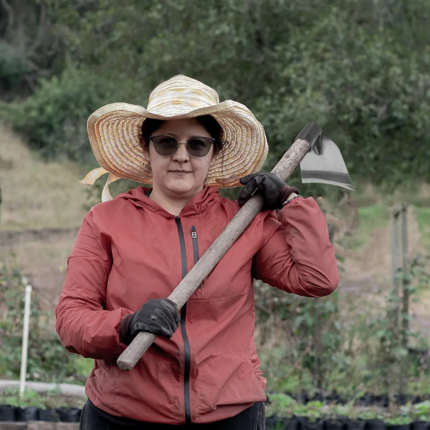 رأس مجرفة يدوية، مجرفة رأس مجرفة للحديقة، مجرفة إزالة الأعشاب الضارة، معاول فولاذية للذراع، رؤوس زراعة الزراعة، أداة البستنة #3