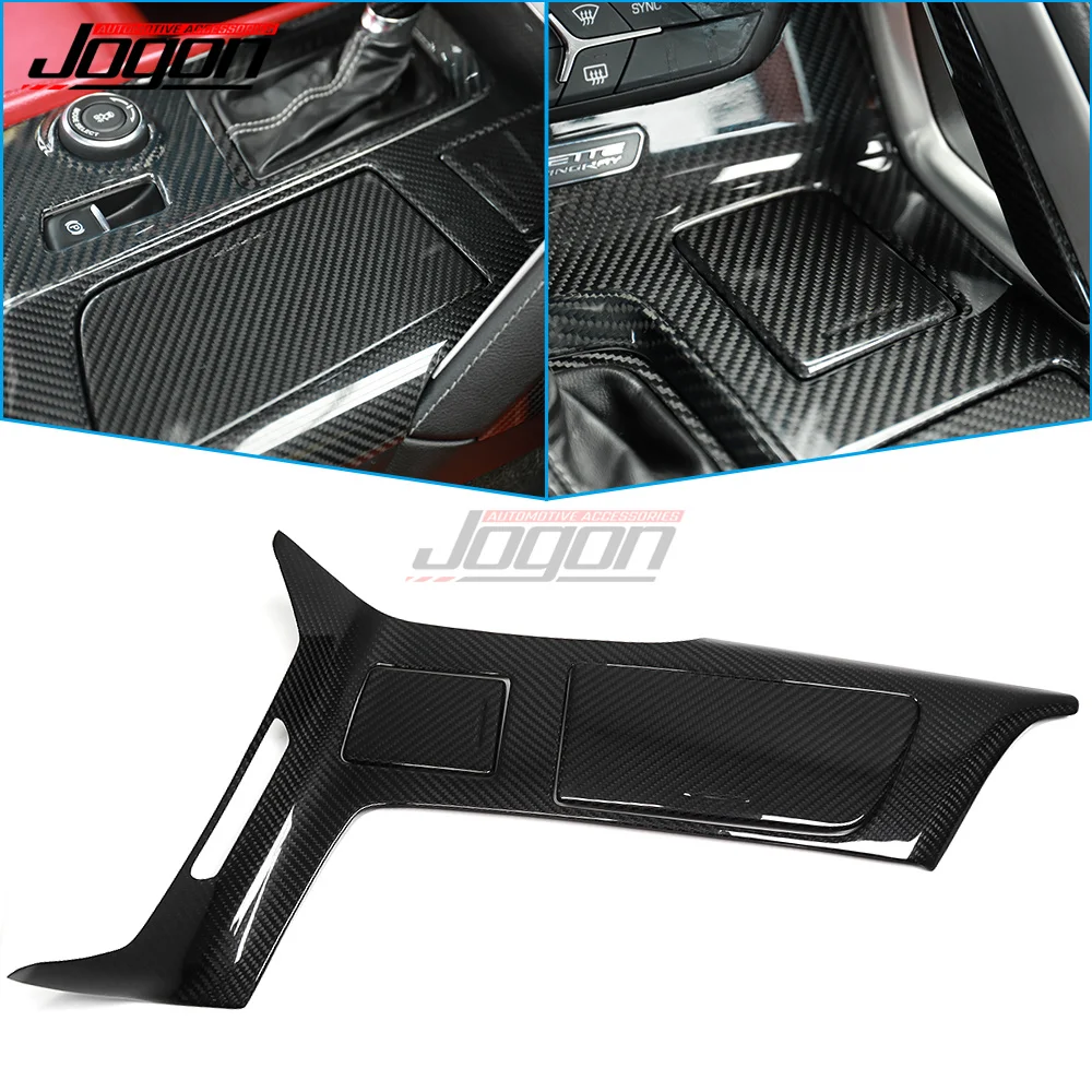 For Chevrolet Corvette C7 ZR1 Z06 2014-2019 Carbon Fiber Gauge Bezel Trim Car Control Gear Shift Panel Decoration Cover Trim