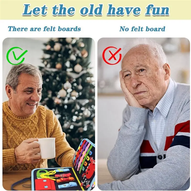 ABUG-Fidget Blanket For Adults With Dementia, Dementia Products For Elderly, Alzheimers Activities For Seniors