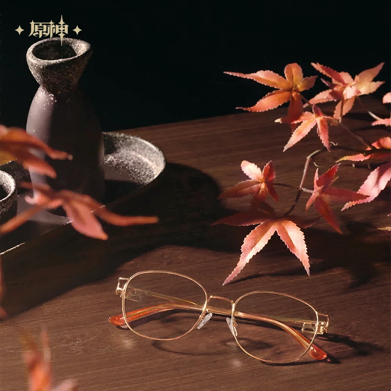 Official Kaedehara Kazuha Theme Impression Serie Glasses Gift Box Halloween Carnival Party Cosplay Props Birthday Xmas Gifts