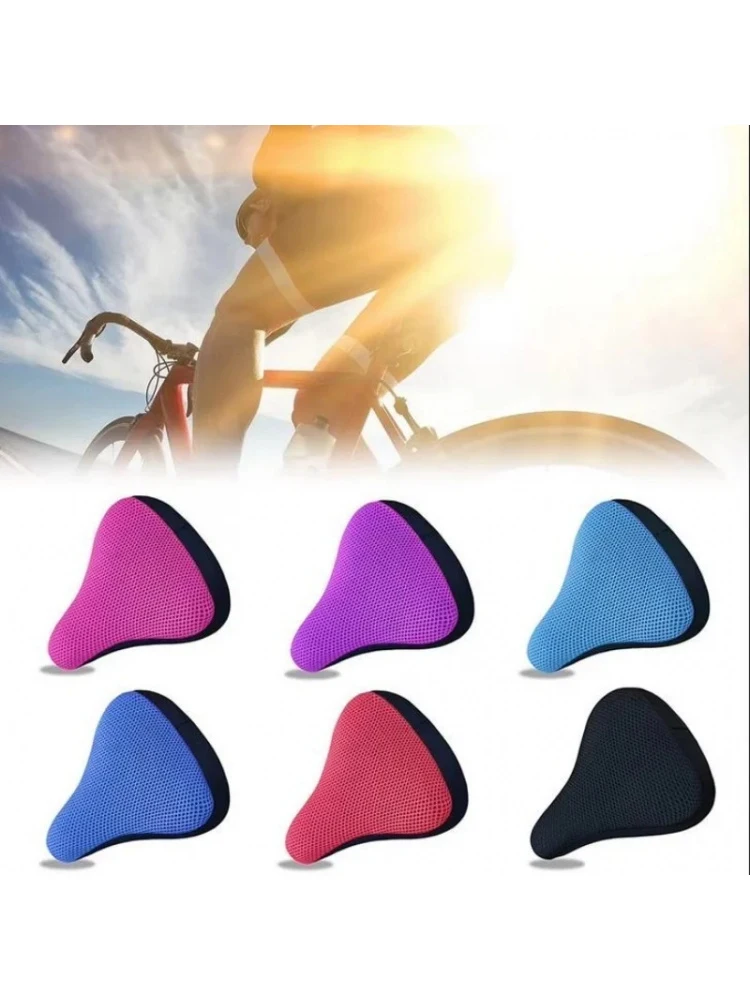 AliExpress NONE 1/2pcs 3D Soft Silicone Bicycle Seat Cushion Cover Breathable  Comfortable Saddle Pad for Bike Universal Cycling Saddle Cover