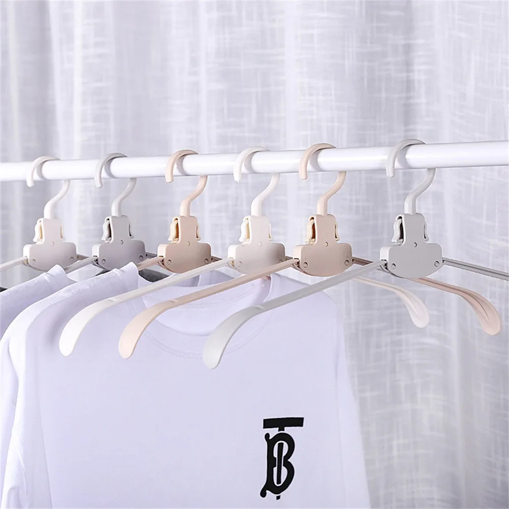 Simple Clothes Hanger One Second Clothes. Travel Necessities Home Supplies Portable Hanger Anti-slip Foldable Seamless Hanger