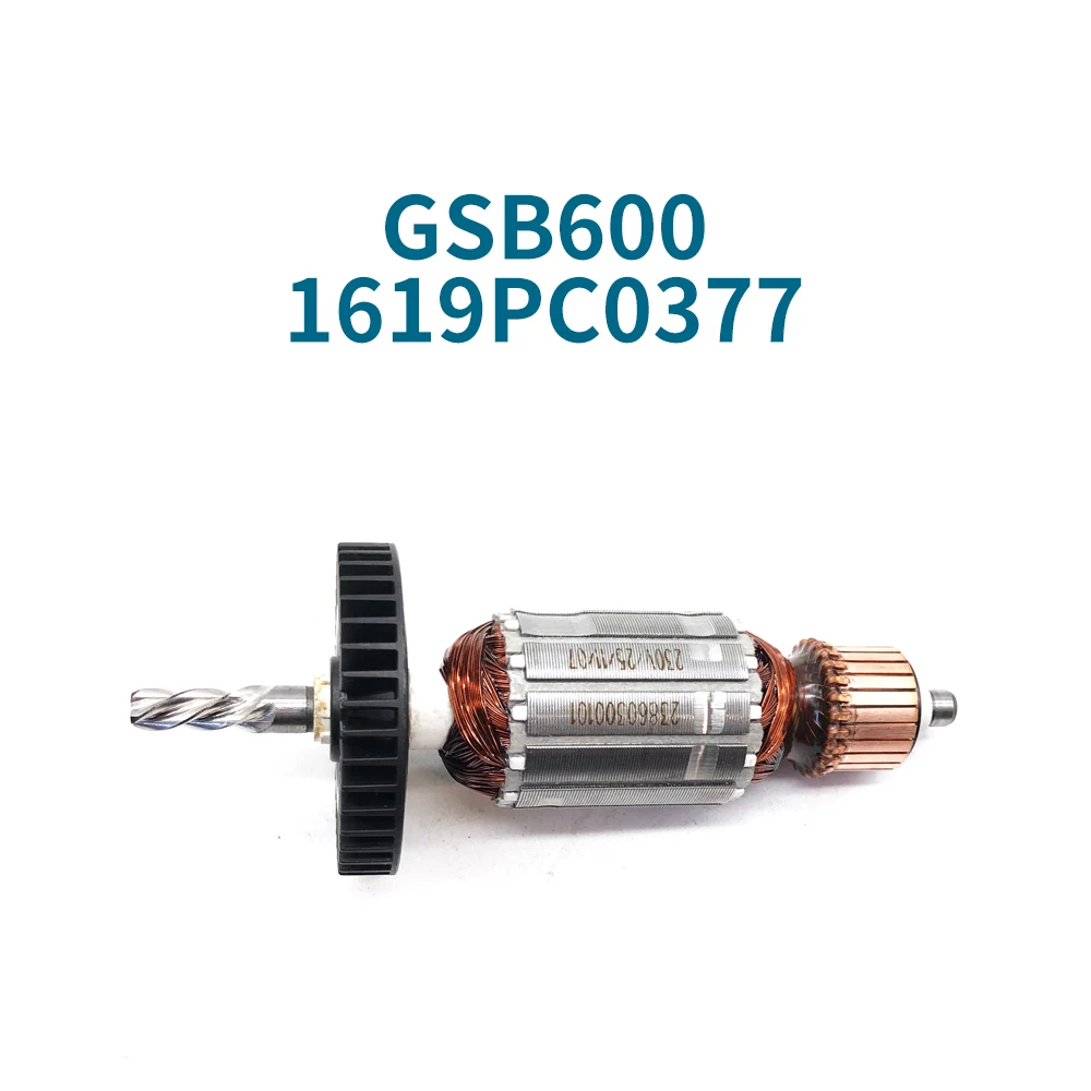 AC220-240V armature for Bosch GSB600 GSB 600 1619PC0377 rotor anchor stator coil motor hammer replacement parts