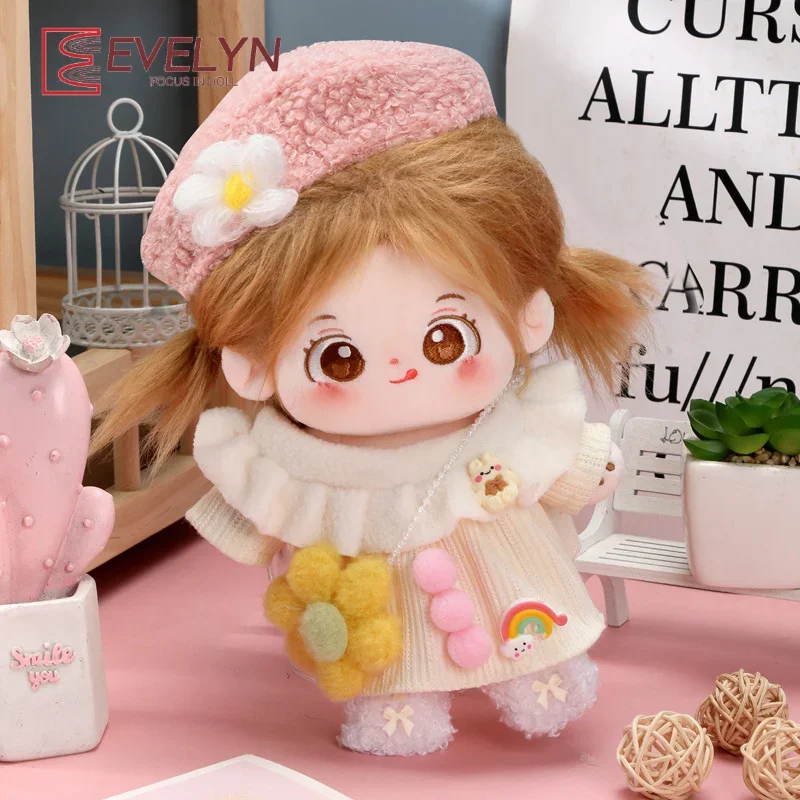 Evelyn（Doll）20cm Cotton Doll‘s Dresses Princess Dress Outfit Stuffed Toy Clothes Skirt Hat Bag Genshin Impact Love and Deepspace