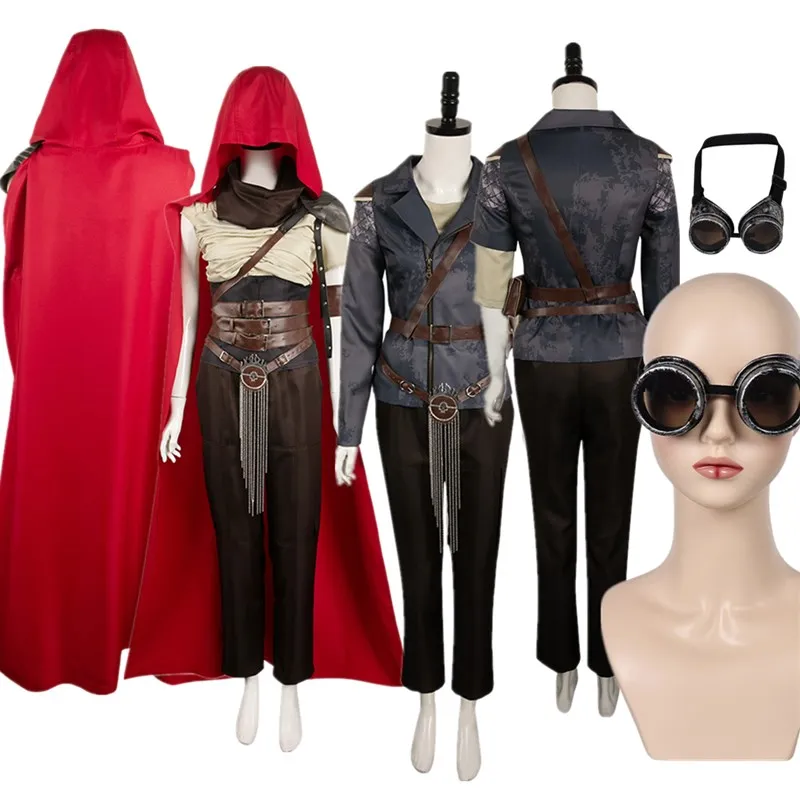 Mad Fantasy Max Furiosa Costume Cosplay donne adulte occhiali Steampunk mantello con cappuccio cintura abiti Halloween Carnival Party Suit