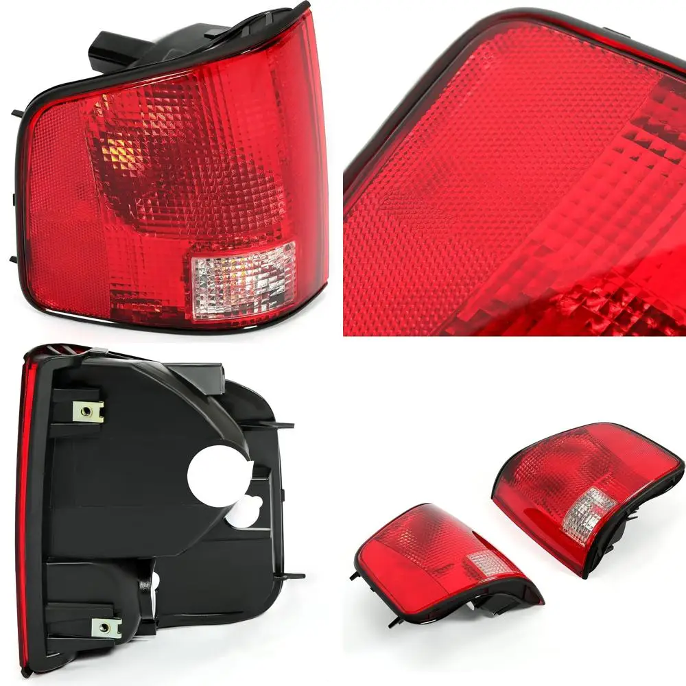 

Red Lens Tail Lights for 1994-2004 Chevrolet S10, 1996-2000 Isuzu Hombre, 1994-2004 GMC Sonoma, Replaces GM 2800168, GM 2801124,