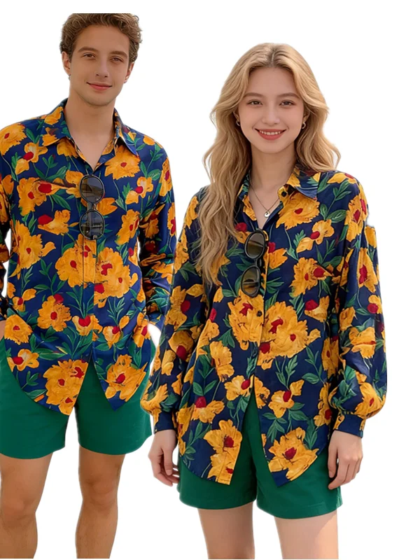 

Disco Par Performance irt Men's Women's Hong Kong Sle Retro Print Stage Costume Polyester Fiber 00% Spring 2026