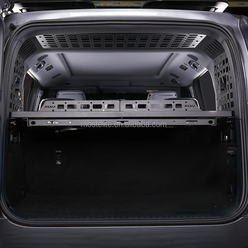 Factory Direct 6 Pack Aluminum Alloy Multi Function Trunk Shelf Storage Rack for BYD Leopard 5 Tail Box Accessories