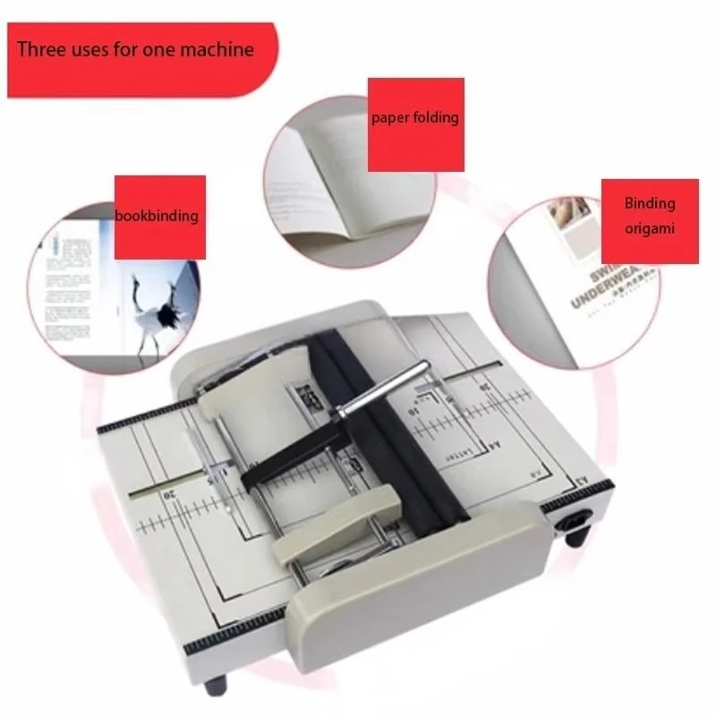 Factory Price Brochure Making Machine Paper Folding Machine Book Binding Electric Stapler Machine