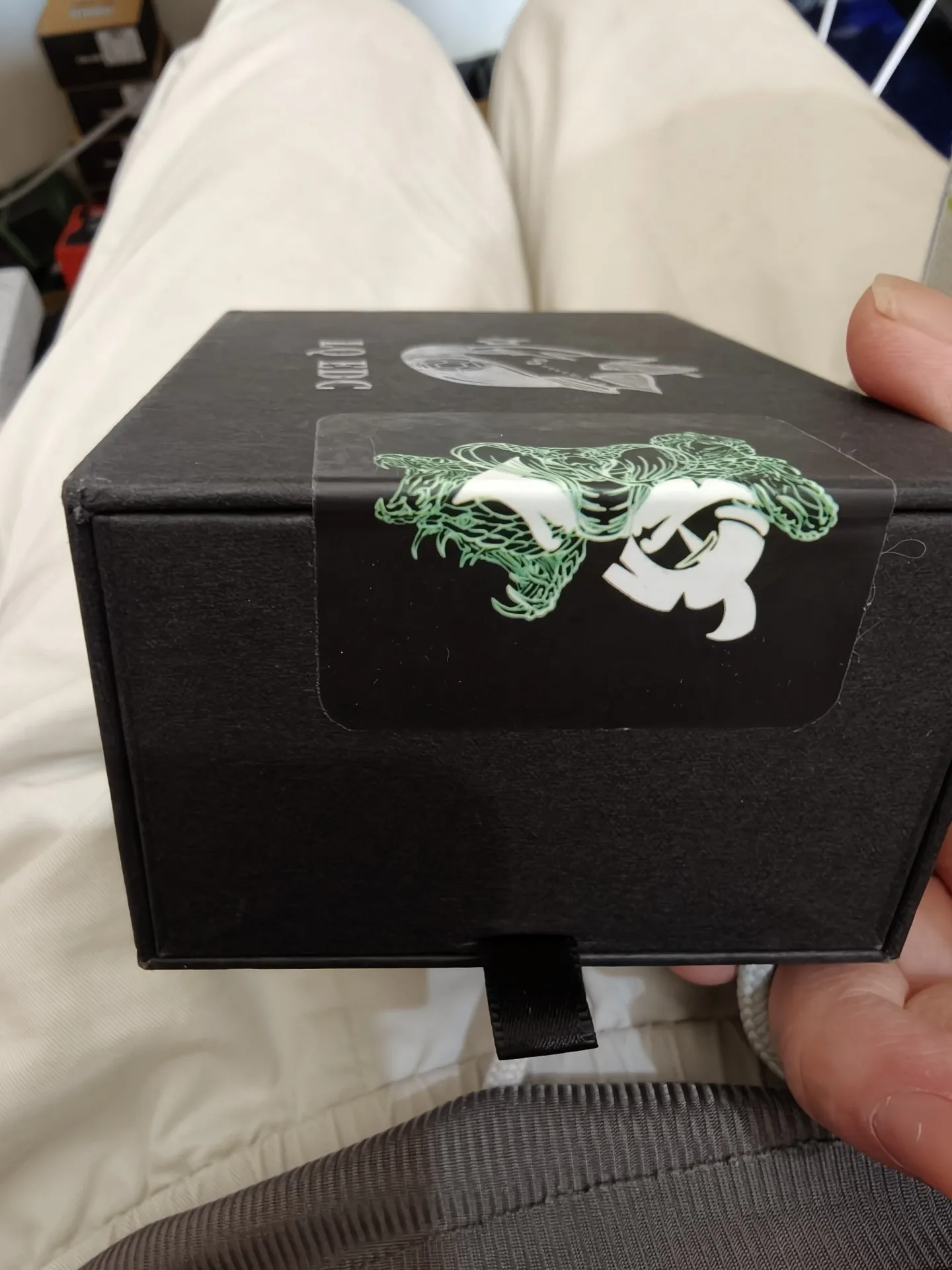 Used EDC LQ Lie Que Congyun EDC Fidget Spinner, Malaysia + Rui Fen Ringlock, Light Ice Crystal
