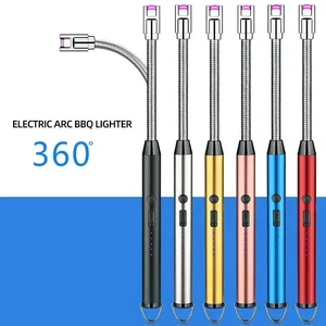 ولاعة USB قابلة للشحن لا زيت لا لهب مفتوح نبض الاشتعال موقد الطبخ القوس الكهربائي هدايا الشواء 360 درجة أفضل 10 ولاعات مختلفة مبيعا - رقم 10