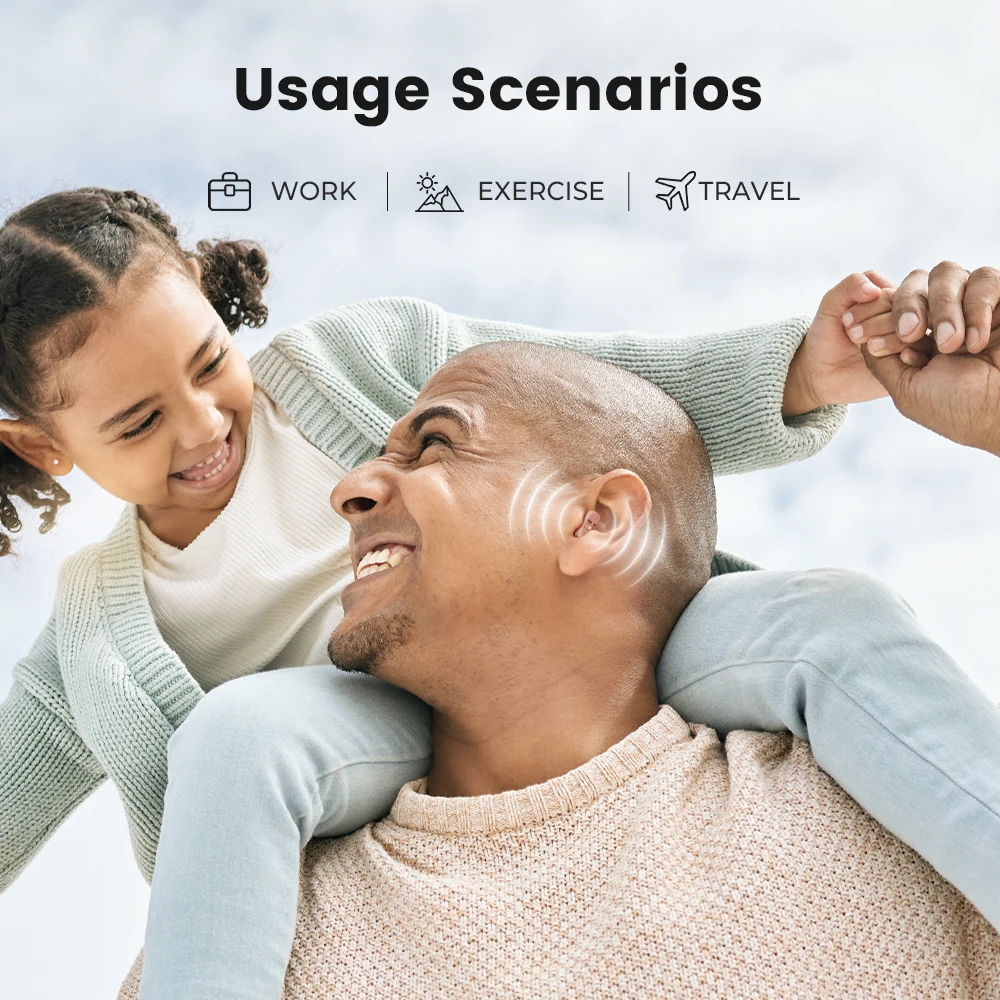 ITE Mini-Hörgeräte für Taubheit, unsichtbares digitales Hörgerät für ältere Menschen, mittelschwerer bis schwerer Hörverlust, Tonverstärker – Detail 4