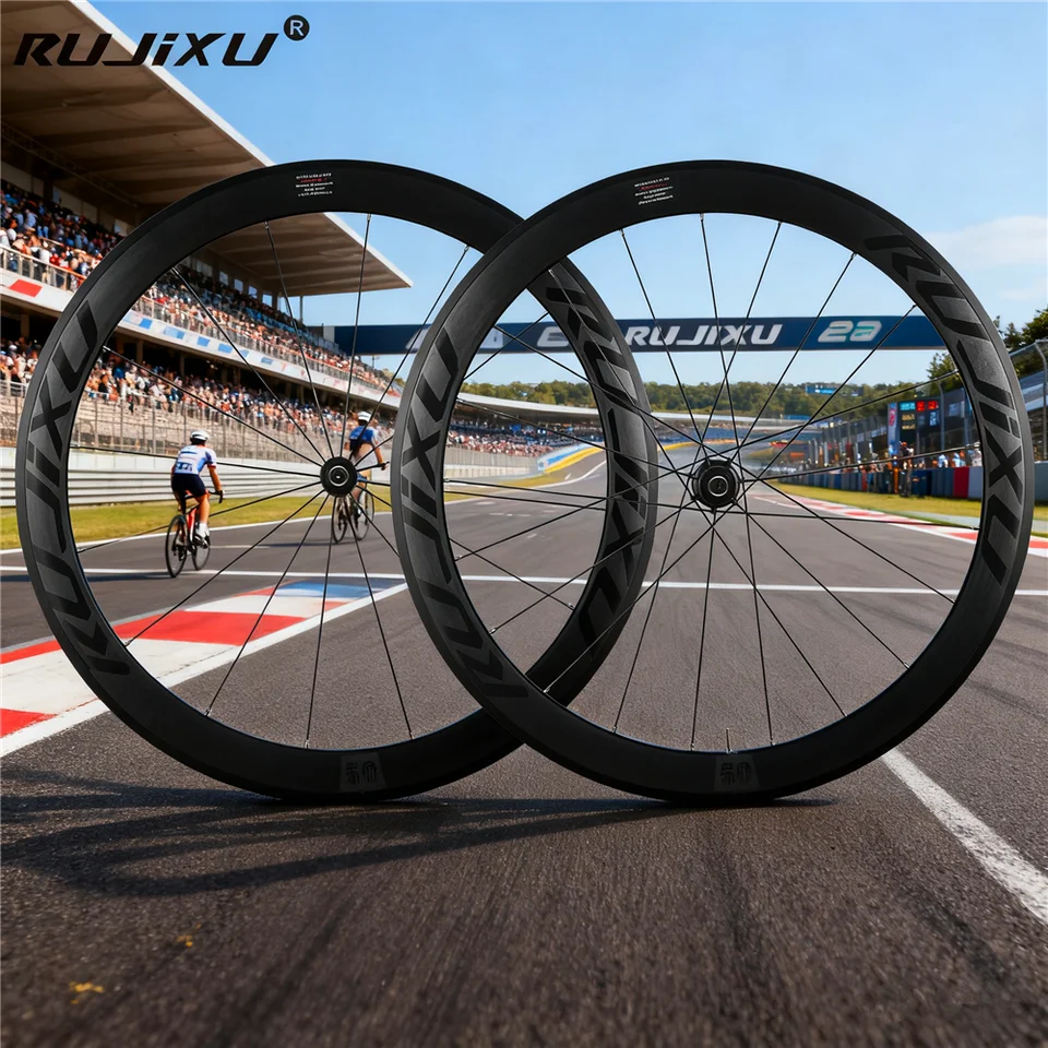 RUJIXU 700C wheelset, 30/40/50 mm frame height road bike wheels, V