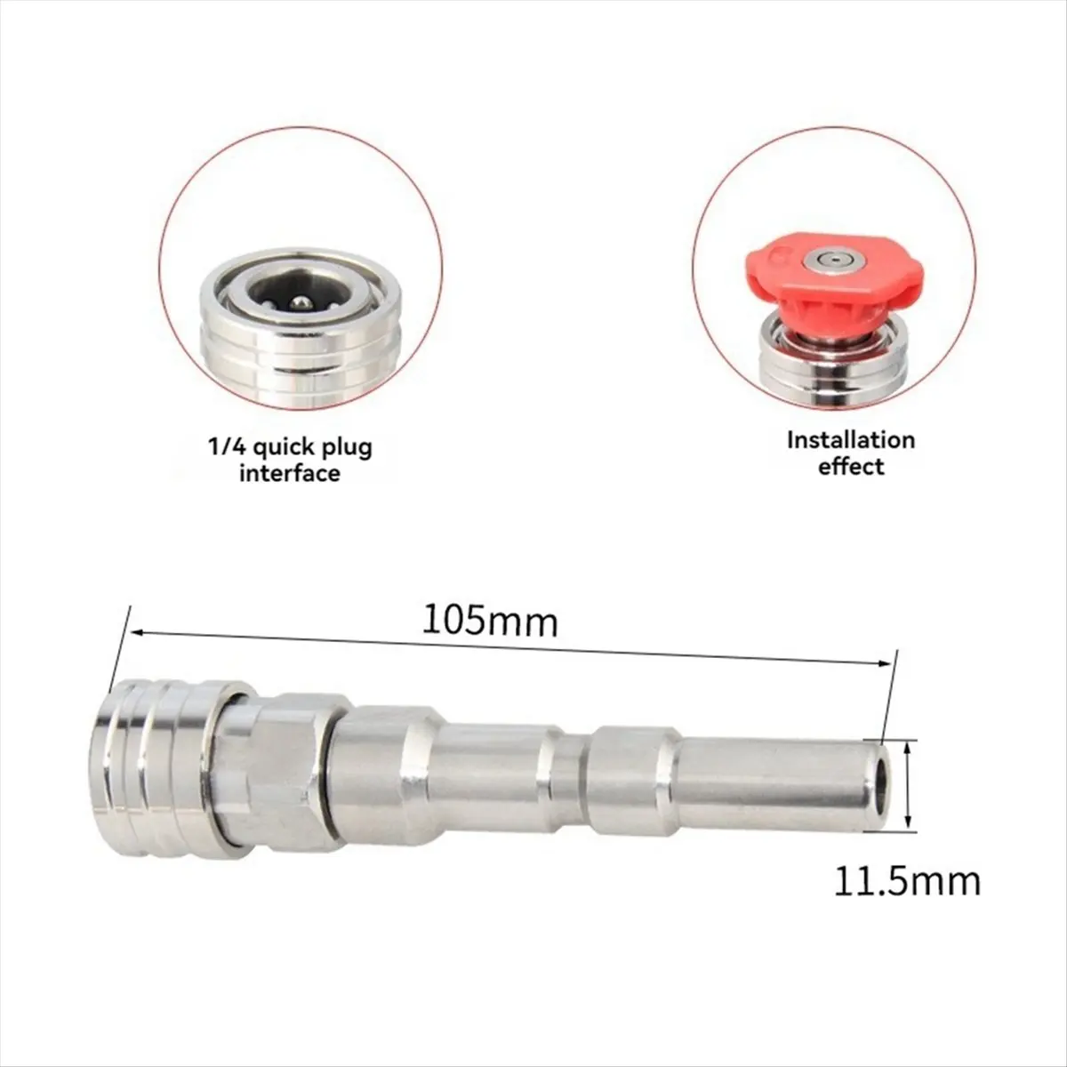 A89X High Pressure Wash Tool Adaptor for KEW ALTO WAP CALM to 1/4inch Quick Connect with Spraying Nozzles