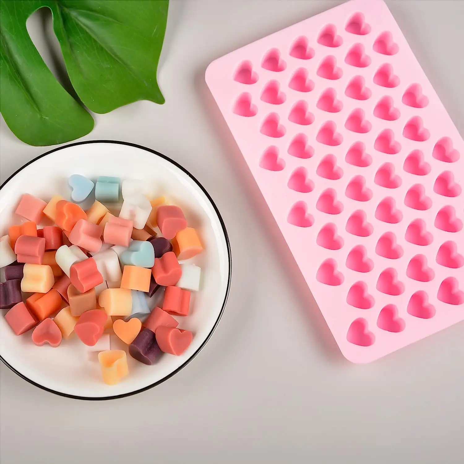 3D DIY Heart Form Silicone Chocolate Mold Cake Decorating Shape Mould Ice Cube Soap Jelly Tray Kitchen Baking Tool