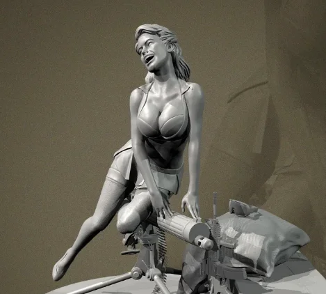 

The height of man 50mm 75mm 90mm Resin soldier kit colorless self-assembly TD-7386/3D