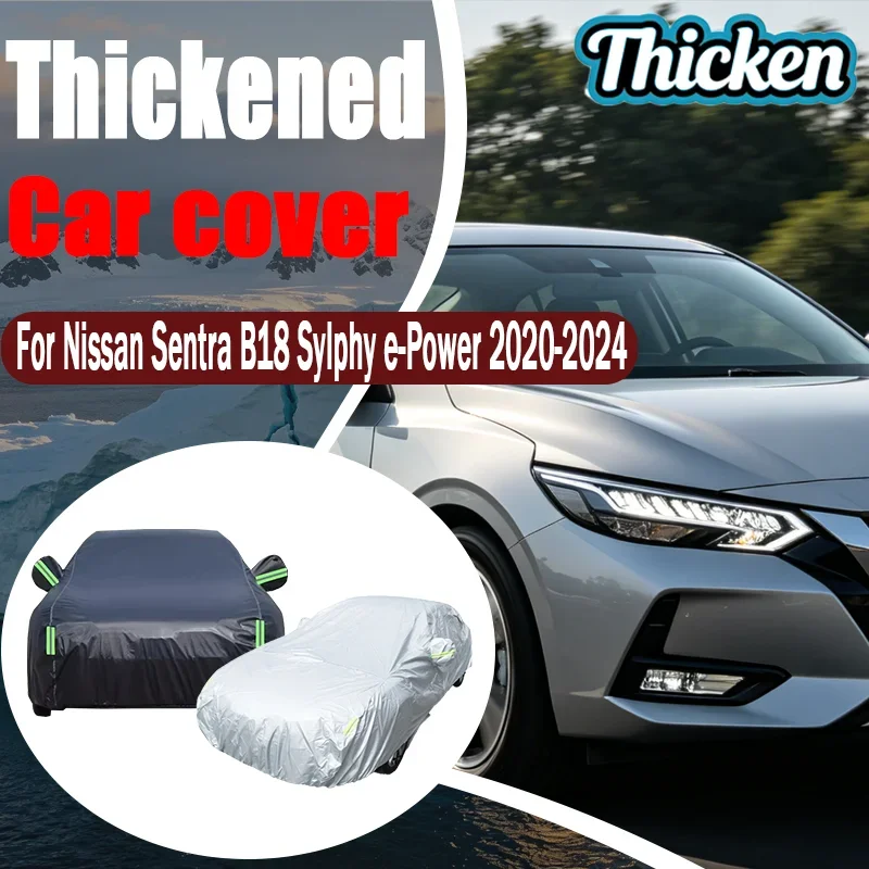 

Suitable for Nissan Sentra B18 Sylphy e-Power 2020-2024 All Weather Oxford Car Cover Waterproof Anti Hail UV Anti Scratch Outdoo